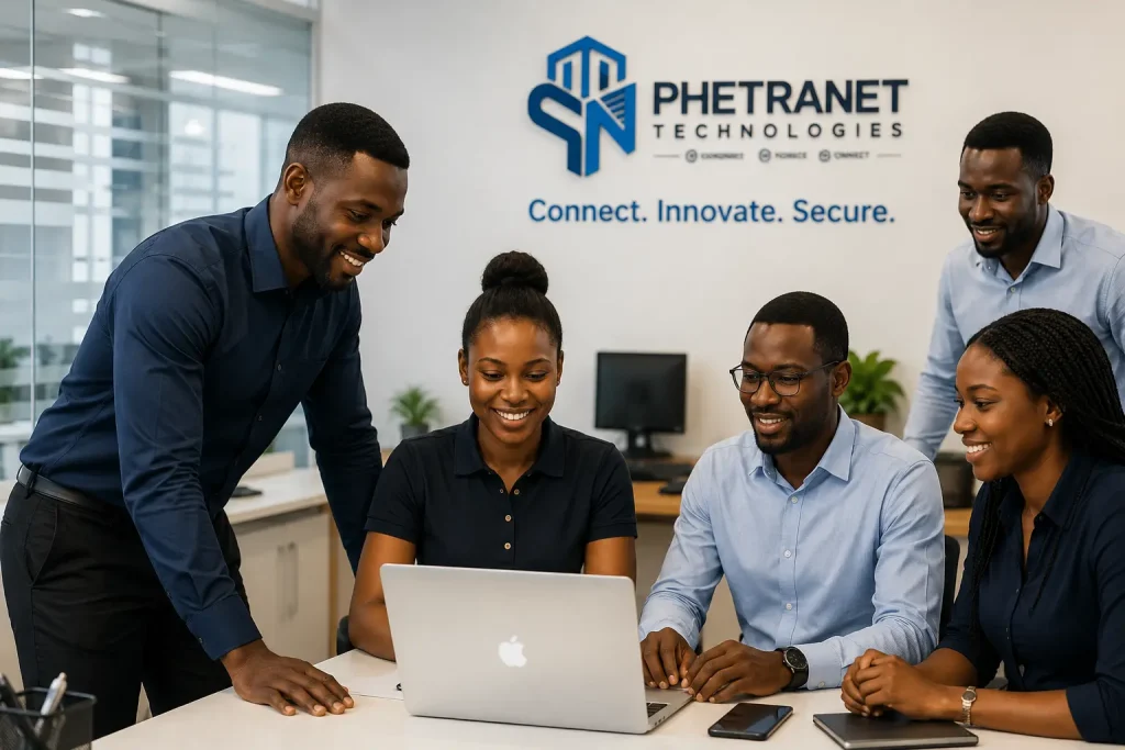 Phetranet Technologies team delivering innovative IT solutions in Lagos