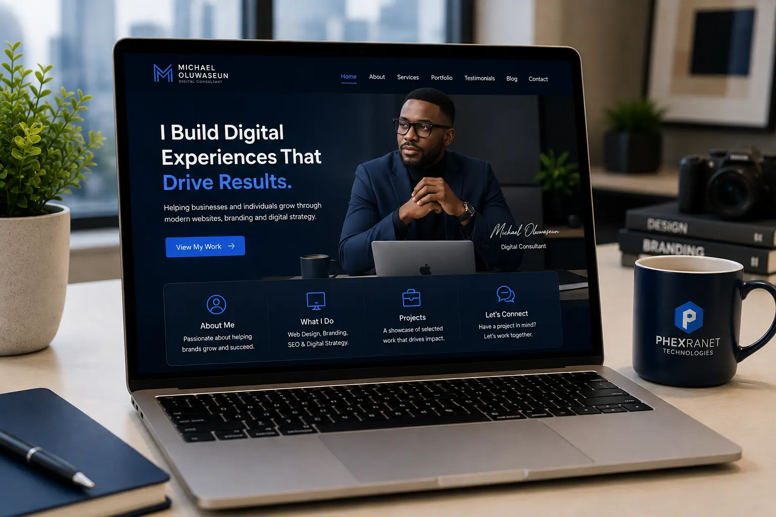 Portfolio and professional website development by Phetranet Technologies