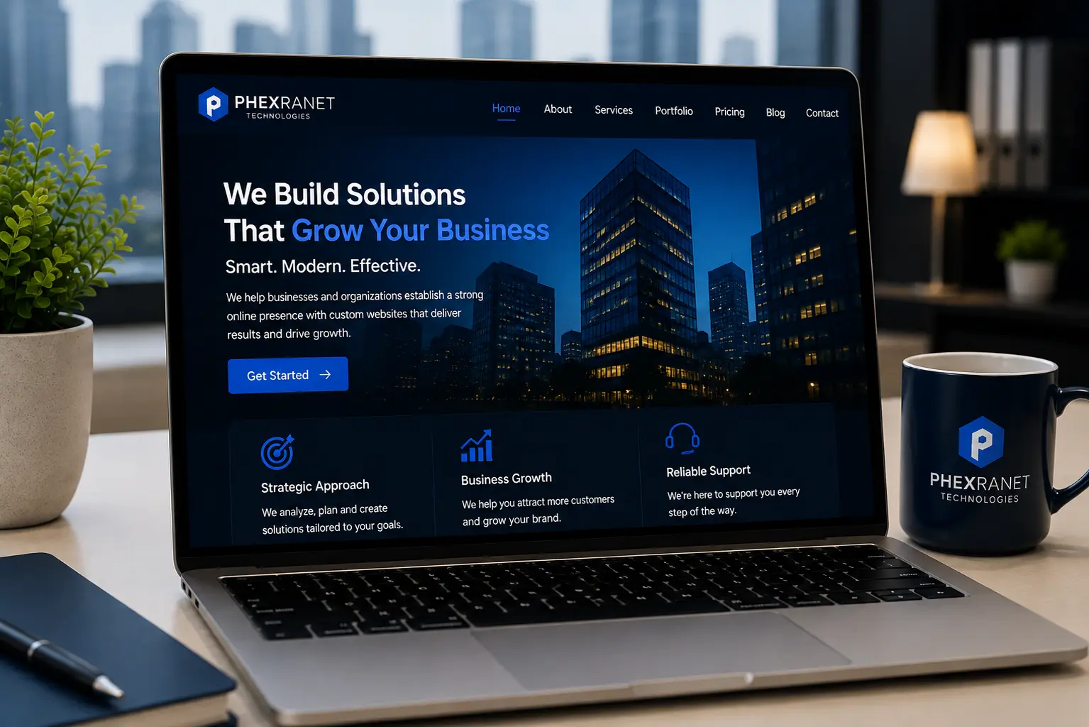 Business and corporate website development by Phetranet Technologies