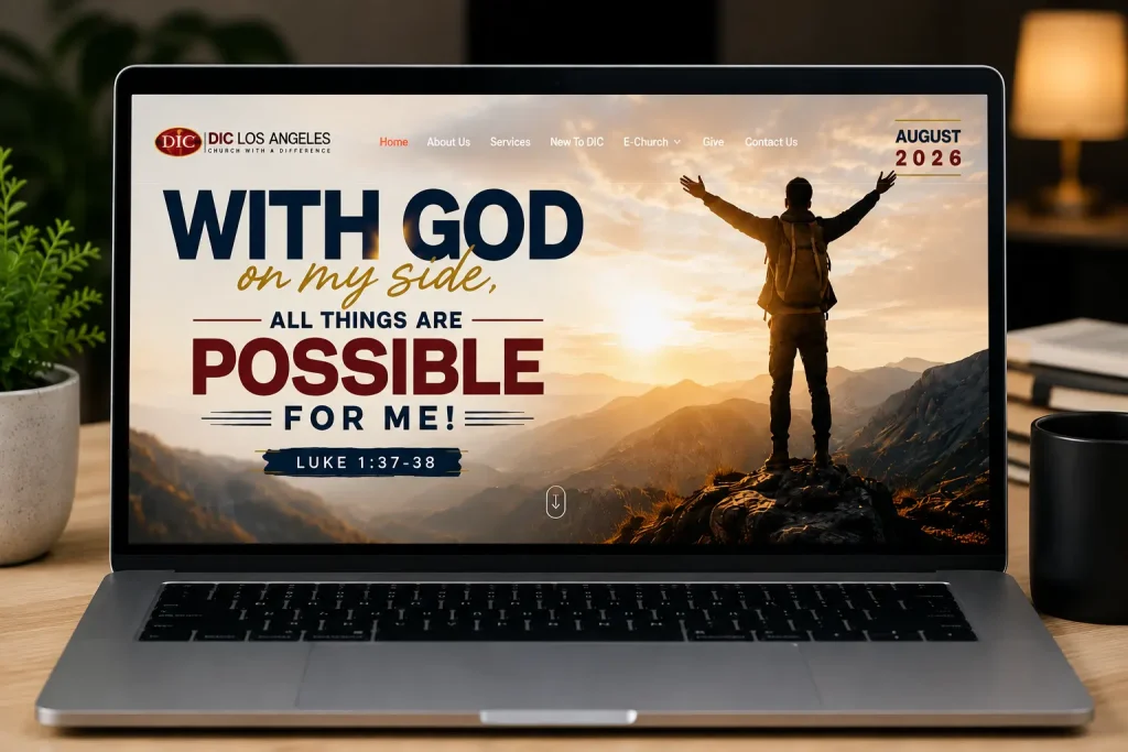 DIC Los Angeles church website developed by Phetranet Technologies