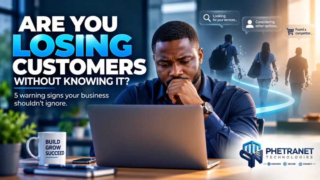 Business owner checking online customer activity